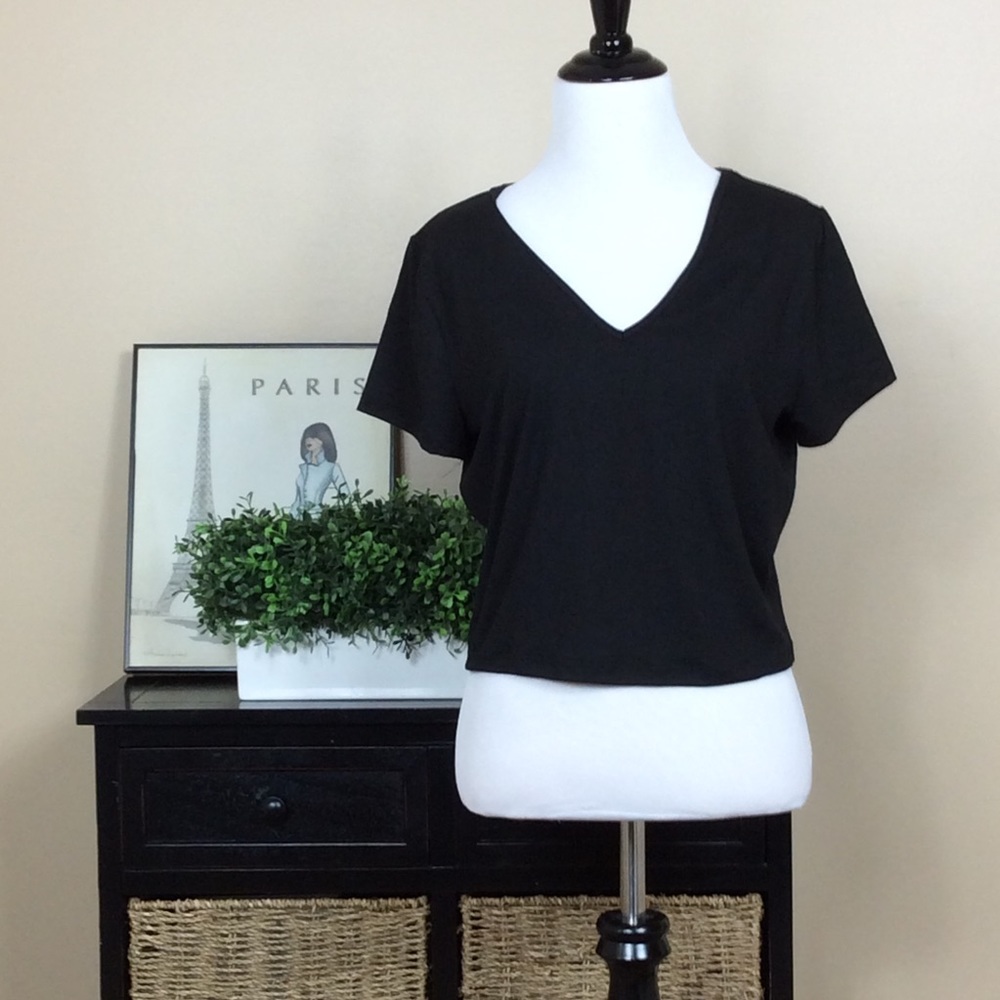 Live In The Moment cropped tee